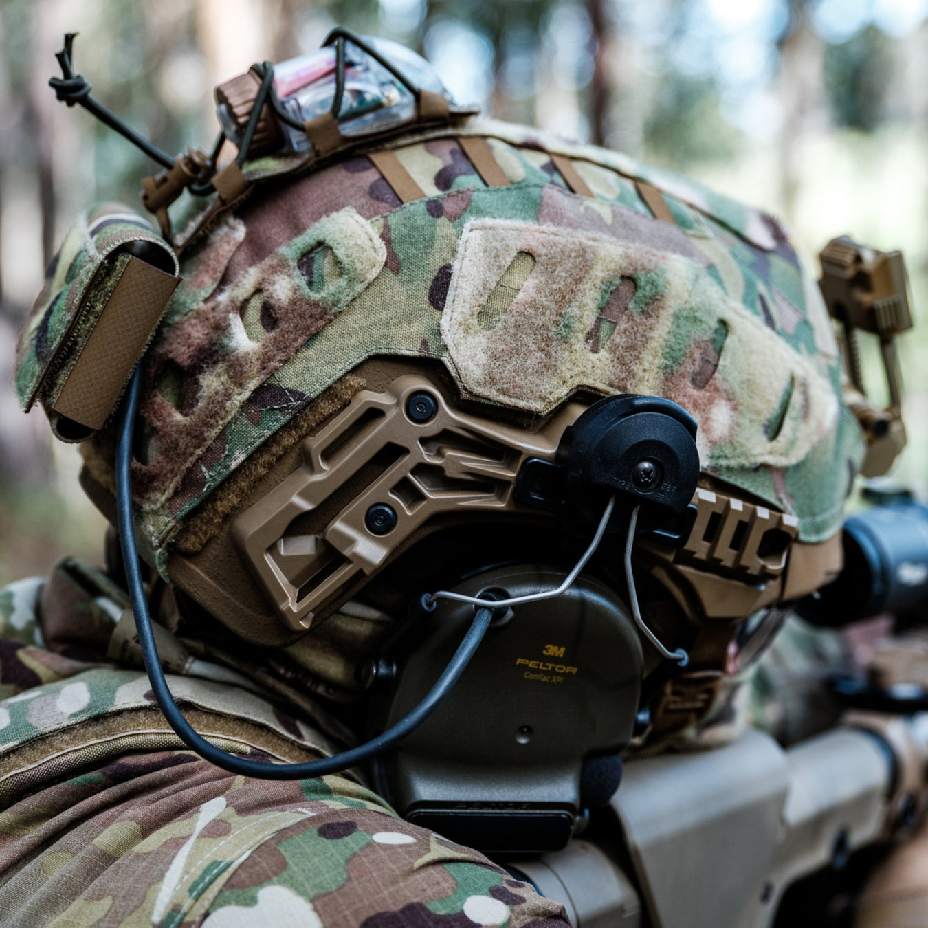 Operator using the Team Wendy Counterweight on a Exfil Ballistic, pic by Aquaterro