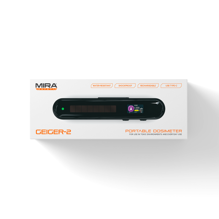 Mira Safety Geiger-2 | Rechargeable Portable Dosimeter