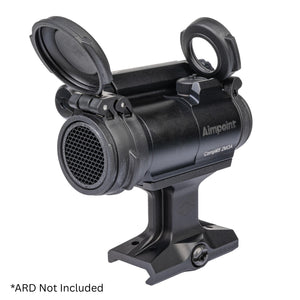 Angled view of the Aimpoint Comp 5 with 1.93 DOT Mount by Reptilia; the CompM5 also has an ARD equipped.