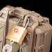 CellVault-5M Modular Battery Storage Case with TSA-approved lock attached
