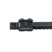 the item showcases the DOT dorm EXT in the color black and is showcasing the understide view wher eit showcases "made in usa" and serial number brandings, as well as the mounting configuration on which the extension mount will be placed or attached on the user's rifle