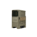 the image showcases the DOT EHS 1 - L Holographic Sight in the color FDE and is presented in the front left view where we can catch a glimps of both the sight box and logo in front, and the left side adjustment dials of the holographic sight.