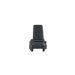 The image showcases the DOT delta optic riser mount in black, presented in a rear view, showing the back portion of the clamp and the ridges of the mounting area on top of the item.