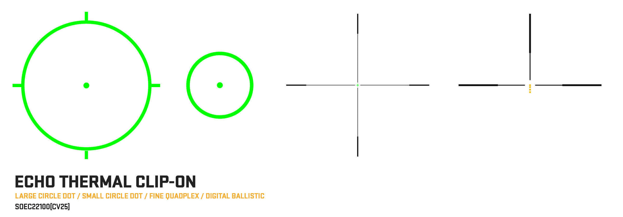 Sig Sauer ECHO CV25 | Compact Thermal Clip-On w/ QD Mount