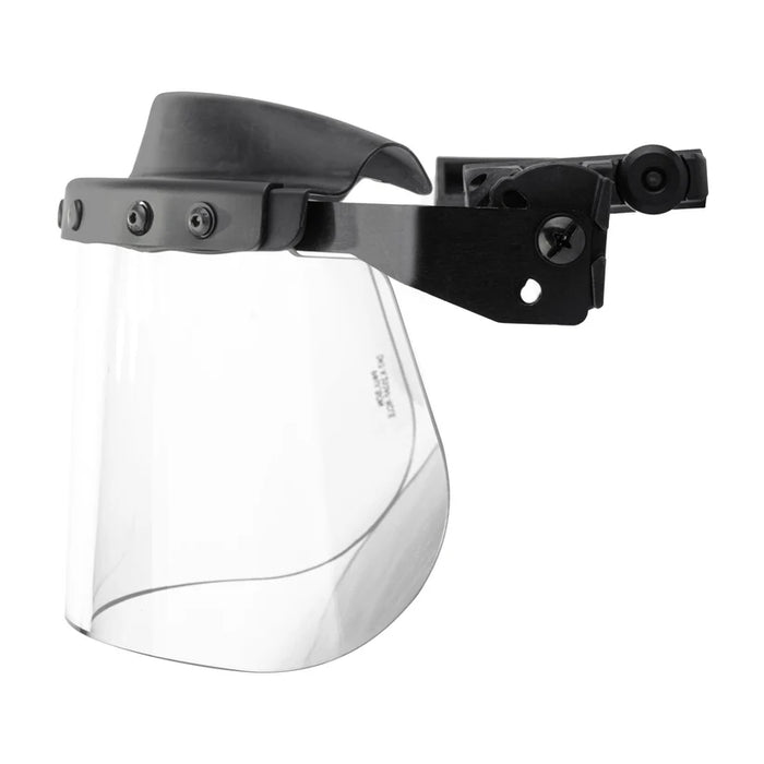 Team Wendy Paulson EPIC DK7 Rail Mounted Ballistic Face Shield - Ballistic Riot Face Shield w/ Optically Correct Antifog Lens