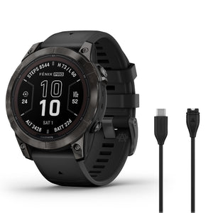 Garmin Fenix 7 Pro Sapphire Solar | Solar Powered Smartwatch w/ ECG