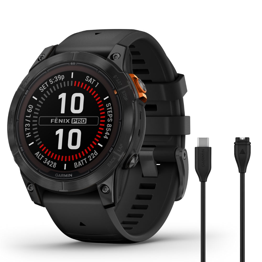 Garmin Fenix 7 Pro Solar | Solar Powered Smartwatch w/ ECG