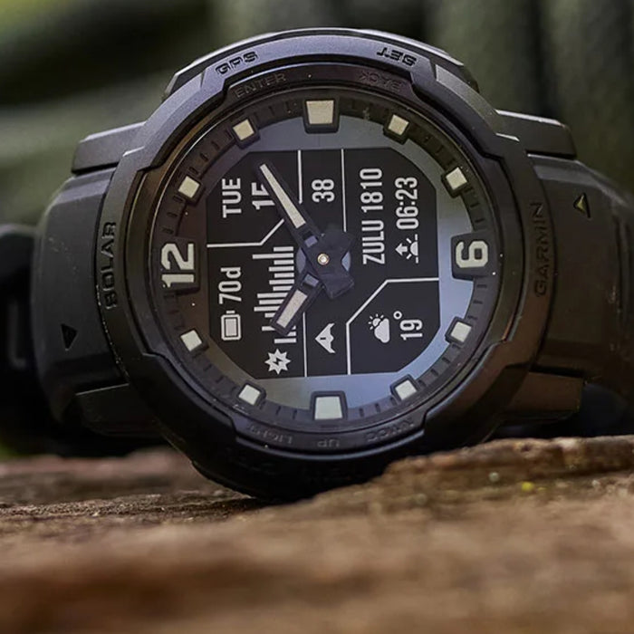 Garmin Instinct Crossover Solar | Hybrid Smartwatch w/ GPS