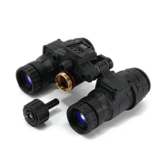 upper angled view of the RIX RNV-31S, the battery cap its being display