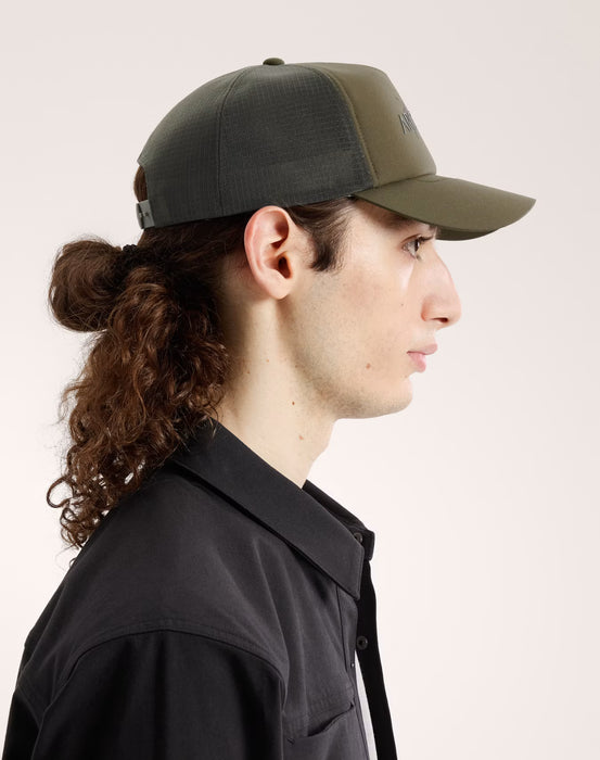Arc'teryx Bird Word Trucker Hat: Breathable Climbing Cap & FC0 Water-Repellent Front
