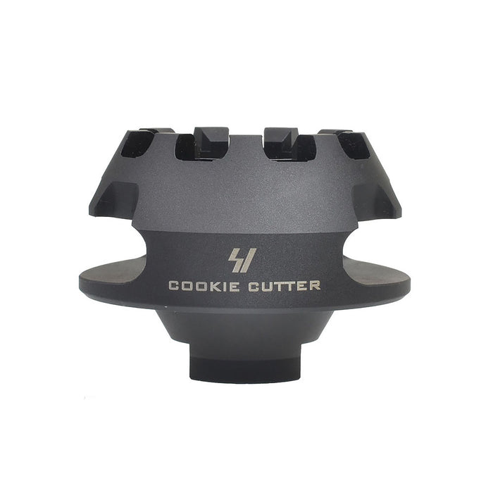 Cookie Cutter Muzzle Brake | Single Chamber Design to Eliminate Recoil Force | For AR/ AK pistols