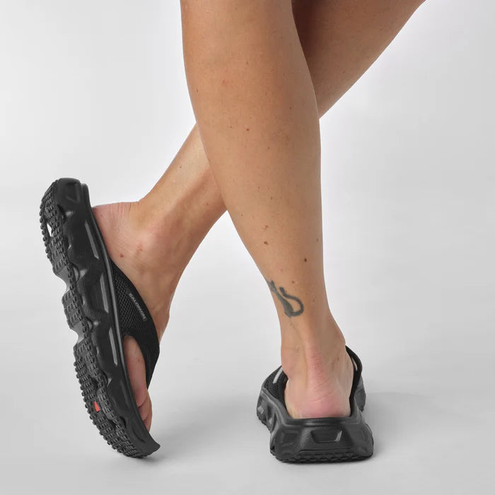 Someone wearing the RX break sandals