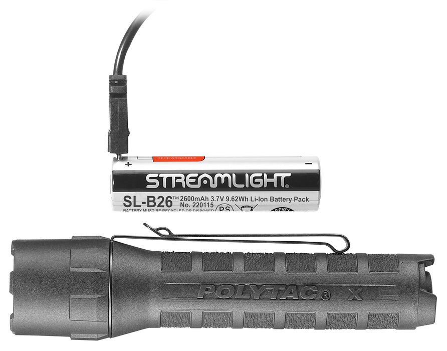 Streamlight Polytac X | USB Rechargeable Tactical Flashlight