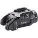 The Surefire XC3-B weapon light presented in a rear angle view that shows part of the left side that has the product name and the locking instruction branded on to it and the slope ridge of the back part of the weapon light that allows it to fit well on the underside of a pistol