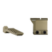 A detailed view showing a flat dark earth optic separated from the ACRO Diving Board, displaying both individual components before assembly.