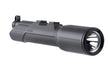 A frontal left angled view of the sig foxtrot msr full size weapon light, with the high-output bezel prominently displayed in the foreground.