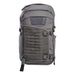 A frontal view of the Vertx Siege 25L tactical backpack in Wolf Grey highlights the expandable front pouch and laser-cut MOLLE panel.