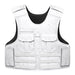 A frontal view of the white tactical uniform shirt carrier tailored for Command Staff and Traffic Enforcement, featuring a crisp button-down design that maintains a professional Class A uniform appearance.