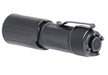 A high-quality hero shot displays the right and back angles of the 1350 lumens EDC flashlight, highlighting the textured aluminum grip, the durable metal pocket clip, and the tactile push-button tailcap ready for immediate activation.