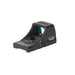 A rear-angled, isometric view of the SCS Walther PDP optic, displaying the back profile and structural details of the durable aluminum housing.