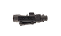 A bottom view of the acog 3.5x35 led scope showing the integrated mounting interface and the durable forged aluminum base that provides a rock-solid connection to the rifle rail.