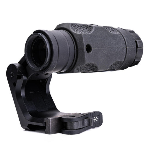angled view of the aimpoint 3xmag-1 with unity fast ftc mount