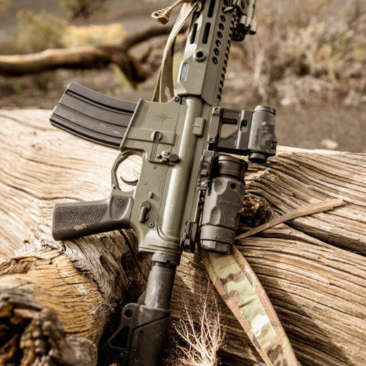 an Aimpoint 3XMag-1 attached to an AR15 and Micro T2 