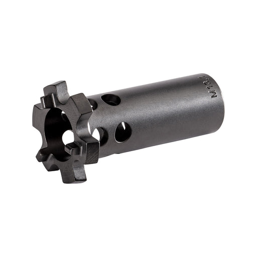 angled-view-of-black-surefire-sf-ryder-9-ti-piston-on-white-background