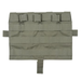 A back-facing view of the multicam tropic Crye AVS Flap, displaying the large, heavy-duty hook-and-loop backing and top webbing attachment loops used to securely fasten the panel to a plate carrier.