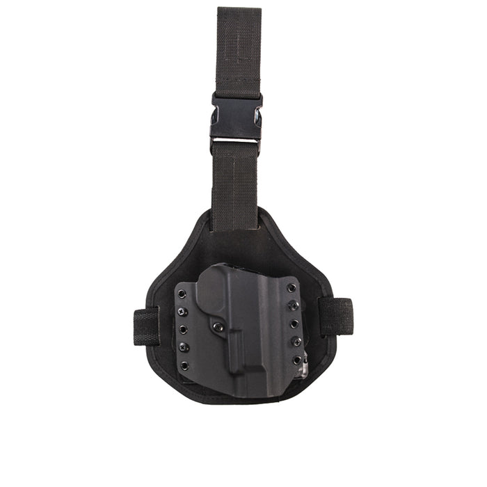 High Speed Gear Warrior Combo Single Point Drop Leg Holster Glock 19 Gen 5 Left Hand Coyote Brown 23052LCB