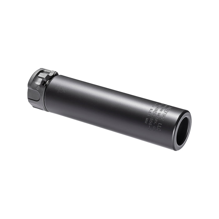 Front-right view of the black SureFire SF-Trainer-556-1 Suppressor Trainer.