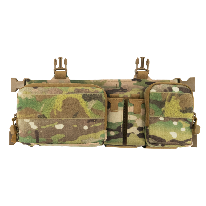 Haley Strategic Heavy Placard Multicam: Adjustable Cell Depth for Extended Mags & Radios w/ (4) MP2 Inserts