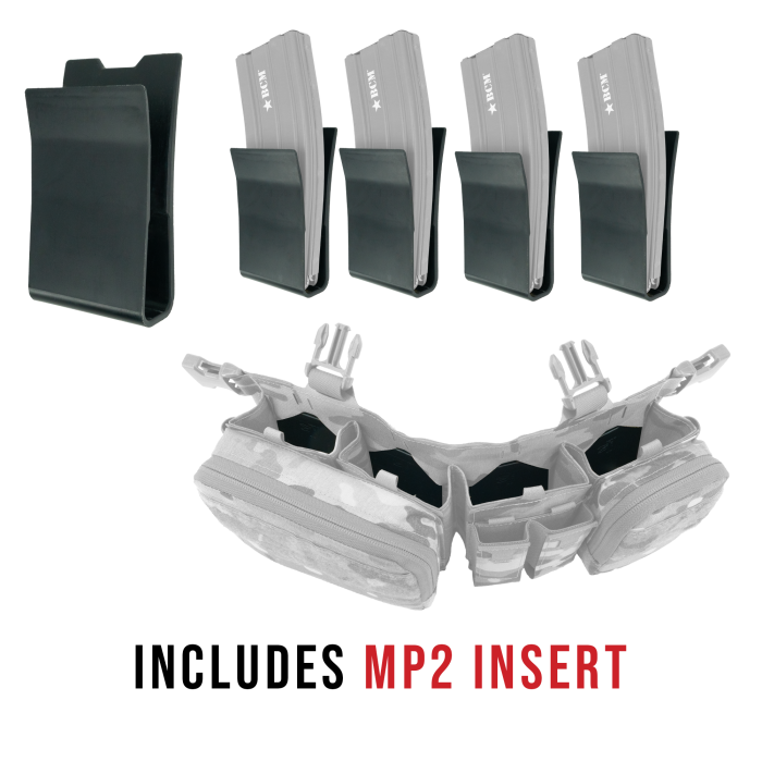 Haley Strategic Heavy Placard Multicam: Adjustable Cell Depth for Extended Mags & Radios w/ (4) MP2 Inserts