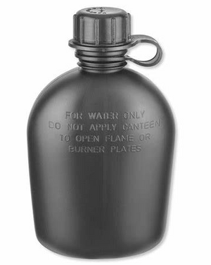 Tru-Spec CANTEEN, GI 1 QT 3 PC, Black