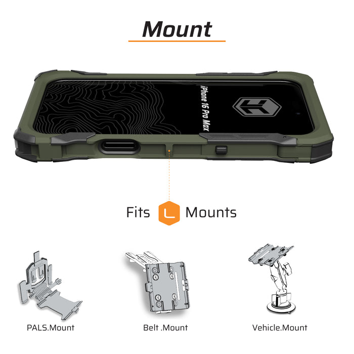 compatible mounts juggernaut case iphone 16 pro max advntr phone case