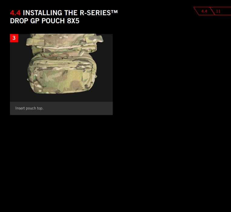 Crye Precision R-Series Drop GP Pouch 8x5 | Multipurpose
