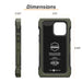 dimensions juggernaut case iphone 15 pro max advntr phone case
