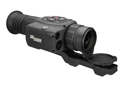 Right sie view of the Sig echo sv35 thermal with the lens open