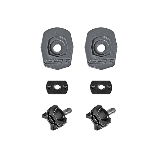 ESS Pivot Rail Mount kit including mounting adapters, plates, and thumbscrews for EXFIL helmet rails.