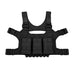 esstac 5.56 triple hinged piggy chest rig coyote black front