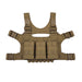 esstac 5.56 triple hinged piggy chest rig coyote brown front