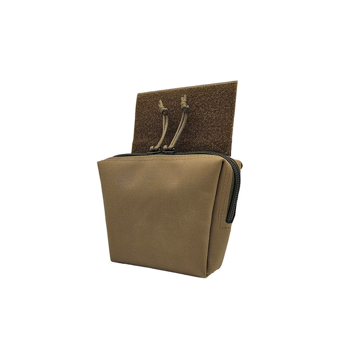 esstac hinged tapered dangler gp pouch coyote brown angle