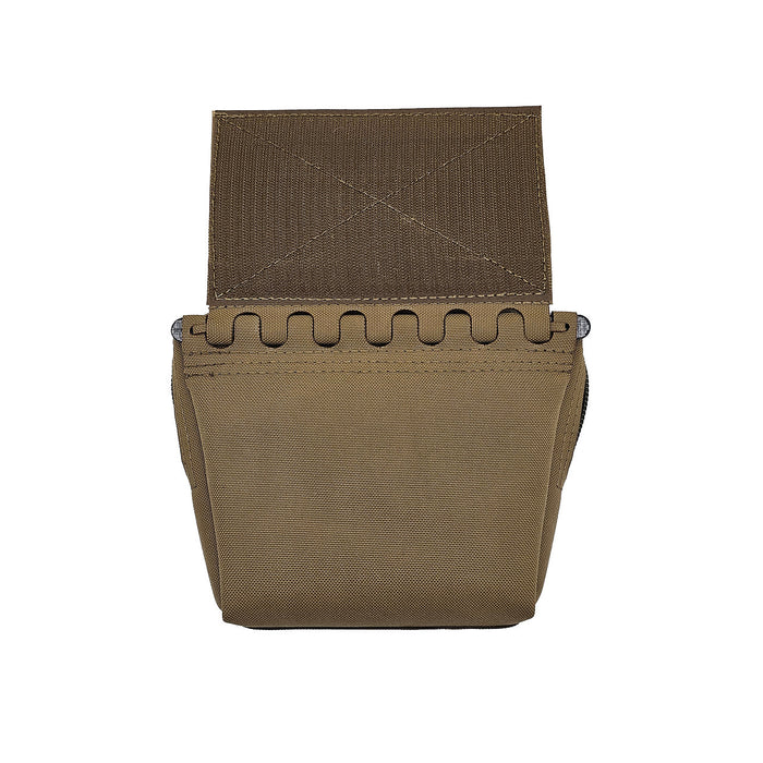 esstac hinged tapered dangler gp pouch coyote brown back