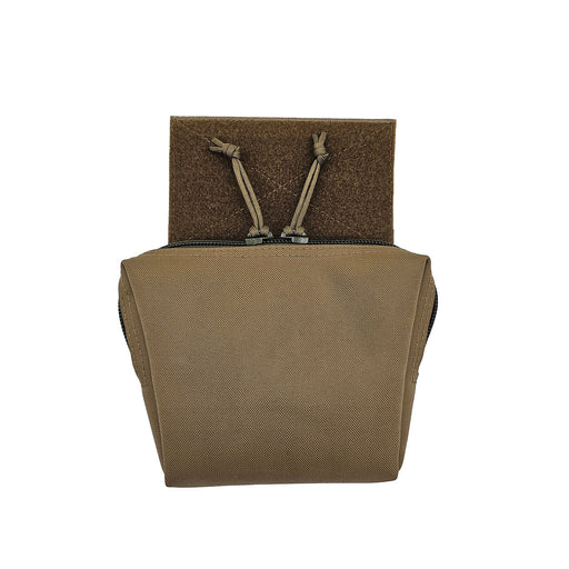 esstac hinged tapered dangler gp pouch coyote brown front
