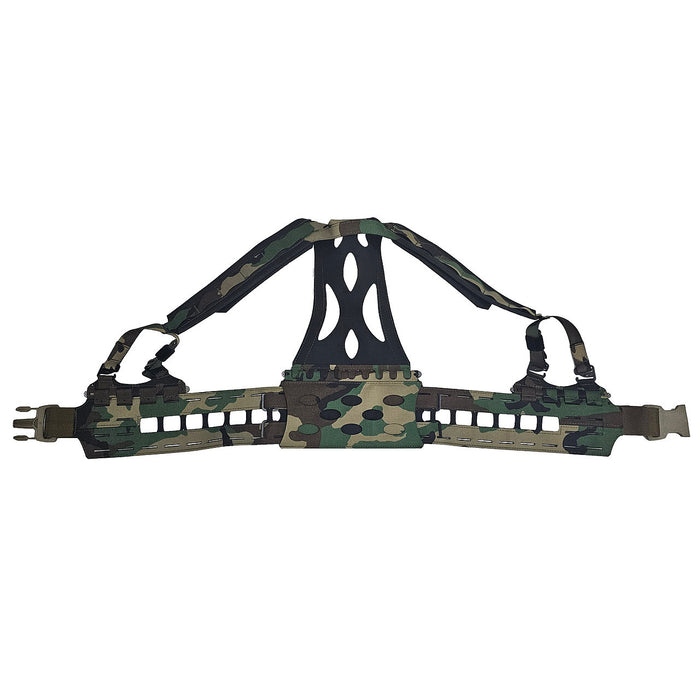 esstac shooters harness medium m81 woodland splayed inside