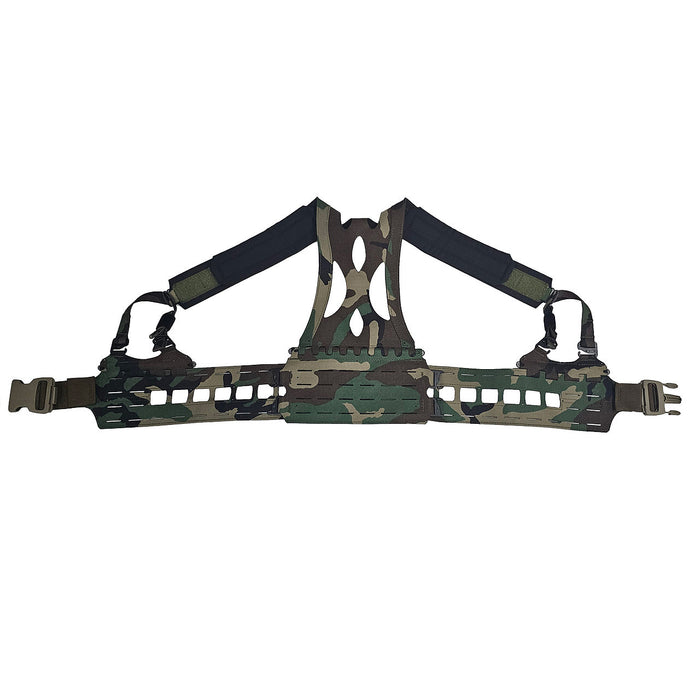 esstac shooters harness medium m81 woodland splayed rear