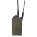 esstact motorolla xpr6500 radio pouch ranger green front
