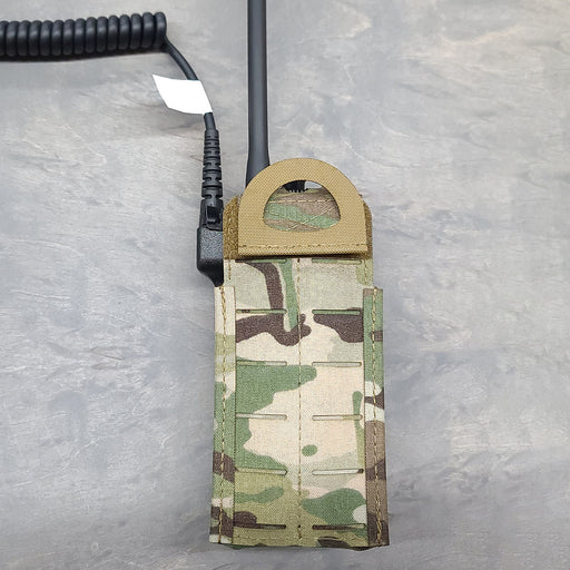 esstact motorolla xts 5000 radio pouch multicam back