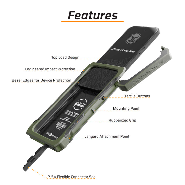 features juggernaut case iphone 15 pro max advntr phone case