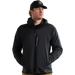 Front view of the Eberlestock Alturas Hooded Jacket in Black.